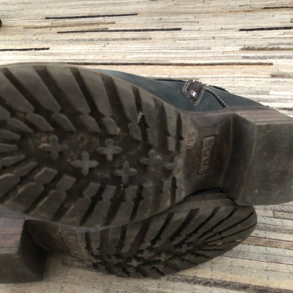 Taos crave blue ink leather suede boots - Picture 5 of 10